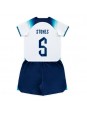 Anglie John Stones #5 Domácí dres pro děti MS 2022 Krátký Rukáv (+ trenýrky)